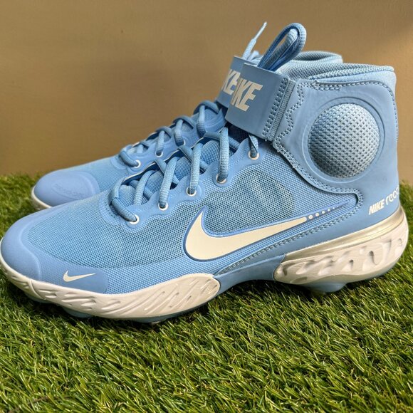 Nike Alpha Huarache Elite 3 Mid Metal Baseball Cleats UNC Men\'s Sz CZ6542-401 main image 4